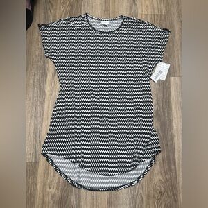 LuLaRoe Black and White Asymmetrical Dress